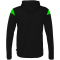 uhlsport Squad 27 Track Trainingsjacke mit Kapuze Herren schwarz/fluo gr&uuml;n XL