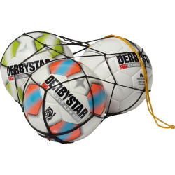 DERBYSTAR Ballnetz Polyester schwarz f&uuml;r 3 B&auml;lle