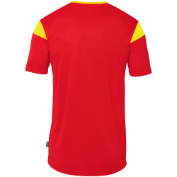 uhlsport Squad 27 kurzarm Trikot Kinder rot/limonengelb 128