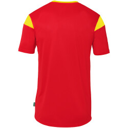 uhlsport Squad 27 kurzarm Trikot Herren rot/limonengelb M