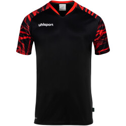 uhlsport Goal 25 kurzarm Trikot schwarz/rot 164