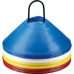 DERBYSTAR Markierungshütchenset 20 cm Umfang 6 cm...