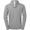 Kempa Emotion 27 Trainingsjacke mit Kapuze Herren dark grau melange/weiß S