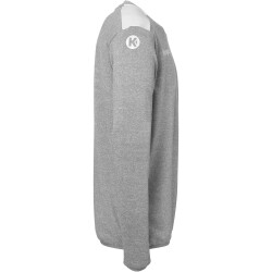Kempa Emotion 27 Sweatshirt Herren dark grau melange/weiß S
