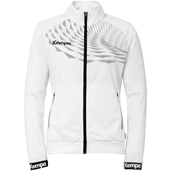 Kempa Wave 26 Poly Trainingsjacke Damen wei&szlig;/grau XS