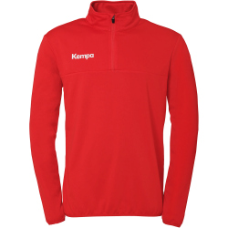 Kempa 1/4-Zip Top Sweatshirt Kinder rot 116