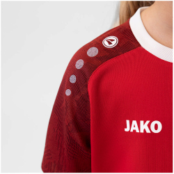JAKO Iconic kurzarm Trikot Kinder 113 - sportrot/weinrot 116