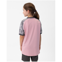 JAKO Iconic kurzarm Trikot Kinder 171 - dusky pink/soft grey/anthra light 128