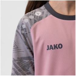 JAKO Iconic kurzarm Trikot Kinder 171 - dusky pink/soft grey/anthra light 128