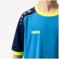 JAKO Iconic kurzarm Trikot Kinder 444 - JAKO blau/marine/neongelb 128
