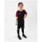 JAKO Iconic kurzarm Trikot Kinder 805 - schwarz/pink/neongelb 116
