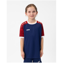 JAKO Iconic kurzarm Trikot Kinder 938 - navy/chili red 116