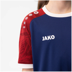 JAKO Iconic kurzarm Trikot Kinder 938 - navy/chili red 116
