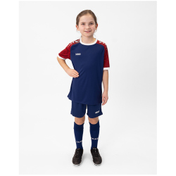 JAKO Iconic kurzarm Trikot Kinder 938 - navy/chili red 128