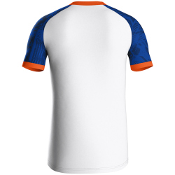 JAKO Iconic kurzarm Trikot 017 - wei&szlig;/sportroyal/neonorange S