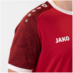 JAKO Iconic kurzarm Trikot 113 - sportrot/weinrot S