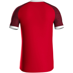 JAKO Iconic kurzarm Trikot 113 - sportrot/weinrot S