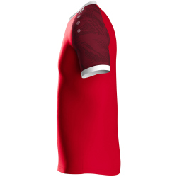 JAKO Iconic kurzarm Trikot 113 - sportrot/weinrot S