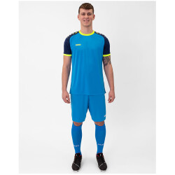 JAKO Iconic kurzarm Trikot 444 - JAKO blau/marine/neongelb S
