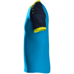 JAKO Iconic kurzarm Trikot 444 - JAKO blau/marine/neongelb S