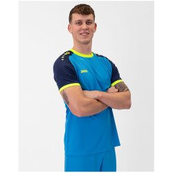 JAKO Iconic kurzarm Trikot 444 - JAKO blau/marine/neongelb M
