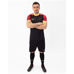 JAKO Iconic kurzarm Trikot 805 - schwarz/pink/neongelb S