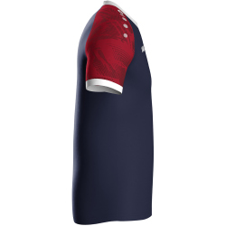 JAKO Iconic kurzarm Trikot 938 - navy/chili red S