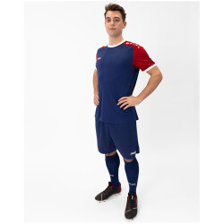 JAKO Iconic kurzarm Trikot 938 - navy/chili red L