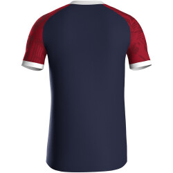 JAKO Iconic kurzarm Trikot 938 - navy/chili red L