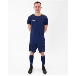 JAKO Iconic kurzarm Trikot 939 - navy/marine/gold L