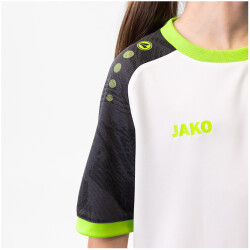 JAKO Iconic kurzarm Trikot Kinder 014 - weiß/schwarz/neongrün 116