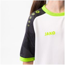 JAKO Iconic kurzarm Trikot Kinder 014 - wei&szlig;/schwarz/neongr&uuml;n 128