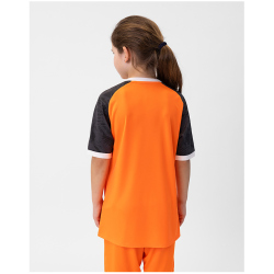 JAKO Iconic kurzarm Trikot Kinder 351 - neonorange/schwarz 128
