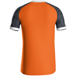 JAKO Iconic kurzarm Trikot 351 - neonorange/schwarz L