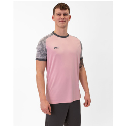 JAKO Iconic kurzarm Trikot 171 - dusky pink/soft grey/anthra light 3XL