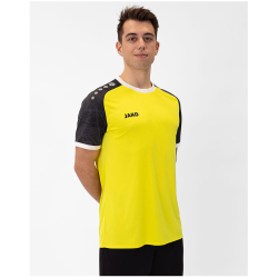 JAKO Iconic kurzarm Trikot 326 - soft yellow/schwarz 3XL