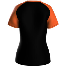 JAKO Iconic T-Shirt Damen 807 - schwarz/neonorange 38