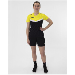 JAKO Iconic T-Shirt Damen 808 - schwarz/soft yellow 34