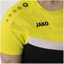 JAKO Iconic T-Shirt Damen 808 - schwarz/soft yellow 34
