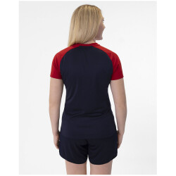 JAKO Iconic T-Shirt Damen 901 - marine/chili rot 34