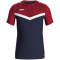 JAKO Iconic T-Shirt Kinder 901 - marine/chili rot 116