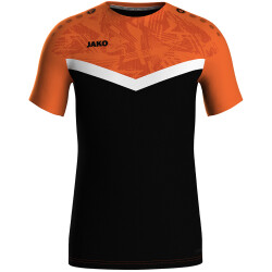 JAKO Iconic T-Shirt 807 - schwarz/neonorange XL