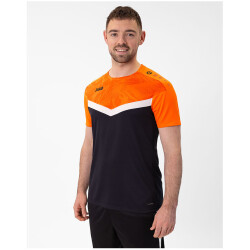 JAKO Iconic T-Shirt 807 - schwarz/neonorange XL