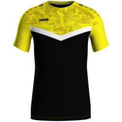JAKO Iconic T-Shirt 808 - schwarz/soft yellow S