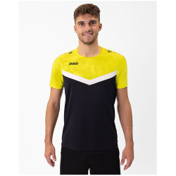 JAKO Iconic T-Shirt 808 - schwarz/soft yellow S