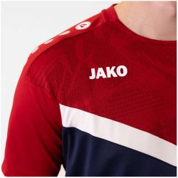 JAKO Iconic T-Shirt 901 - marine/chili rot L