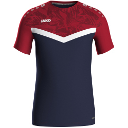 JAKO Iconic T-Shirt 901 - marine/chili rot 3XL