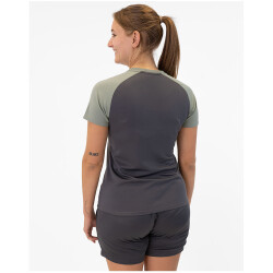 JAKO Iconic T-Shirt Damen 852 - anthra light/mintgrün/soft grey 38