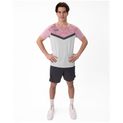 JAKO Iconic T-Shirt 851 - soft grey/dusky pink/anthra light S