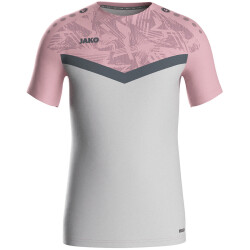 JAKO Iconic T-Shirt 851 - soft grey/dusky pink/anthra...
